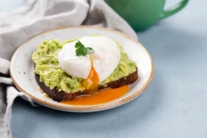 Avocado Toast on Gluten-Free Bread with Poached Egg