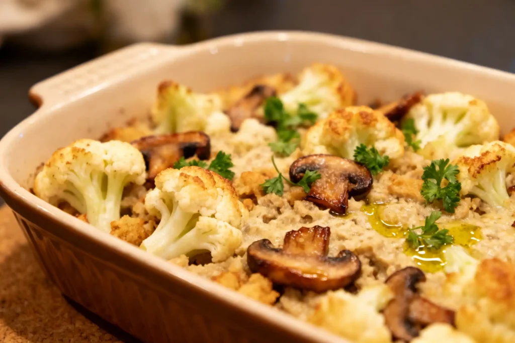 Cauliflower & Mushroom Stuffing
