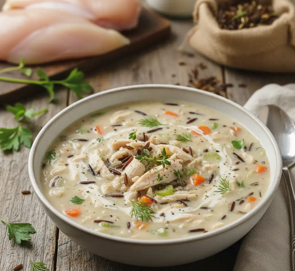 Chicken & Wild Rice Soup — Lightened Up