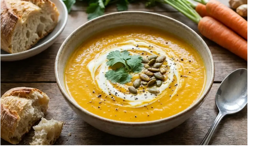 Creamy Carrot & Ginger Soup