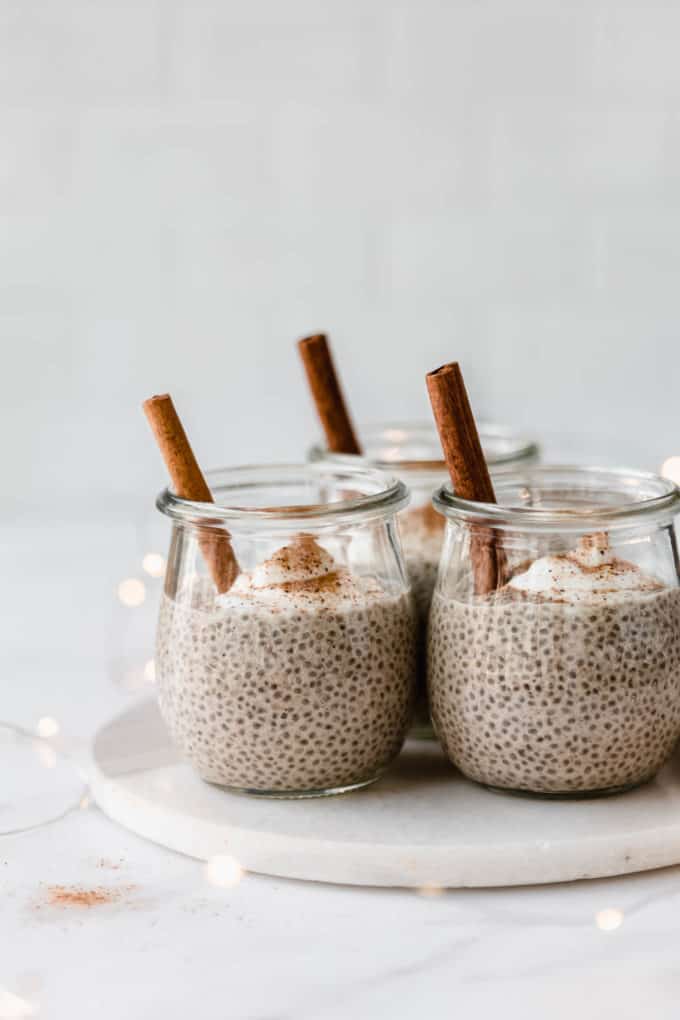 Eggnog Chia Pudding
