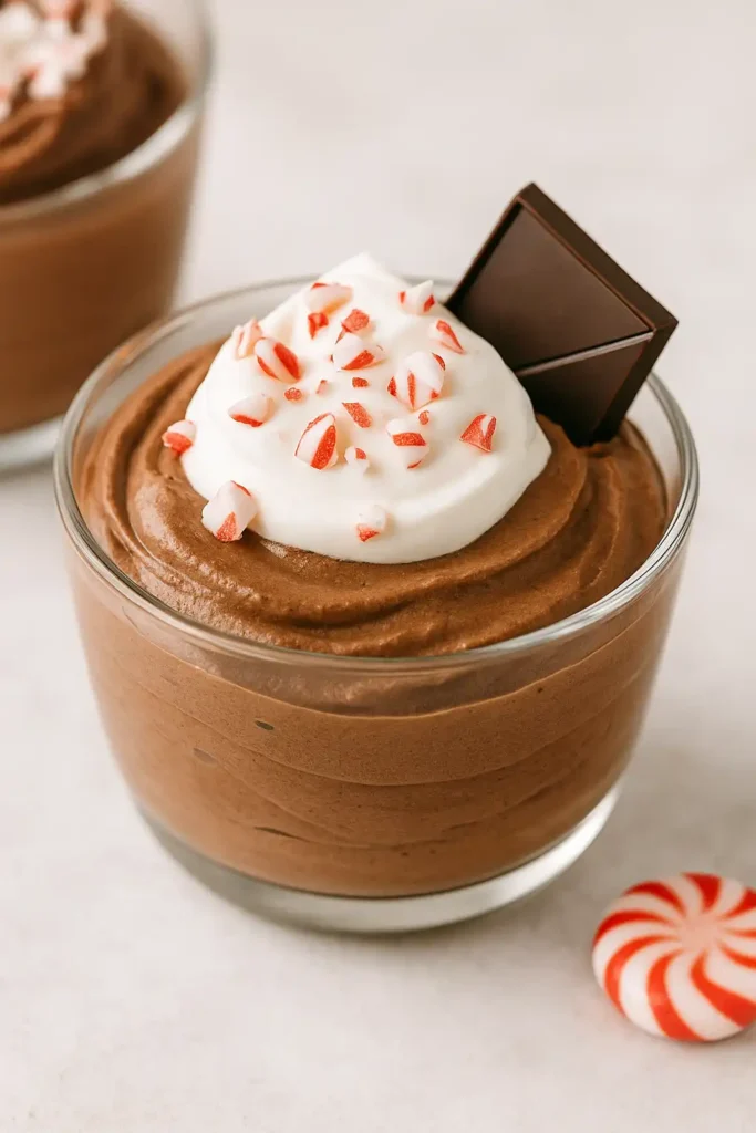 Greek Yogurt Peppermint Chocolate Mousse