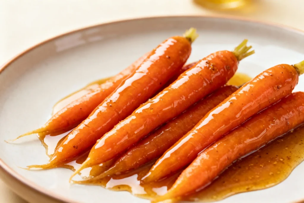 Maple Dijon Glazed Carrots