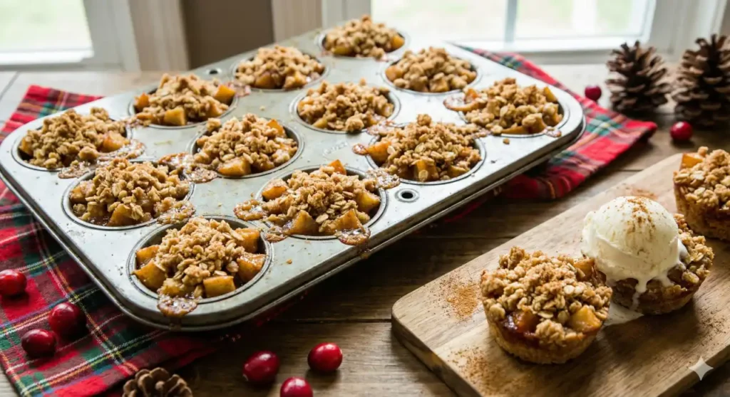 Mini Apple Crumble Cups