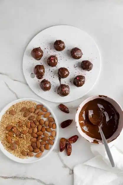 Mini Dark Chocolate Almond Clusters