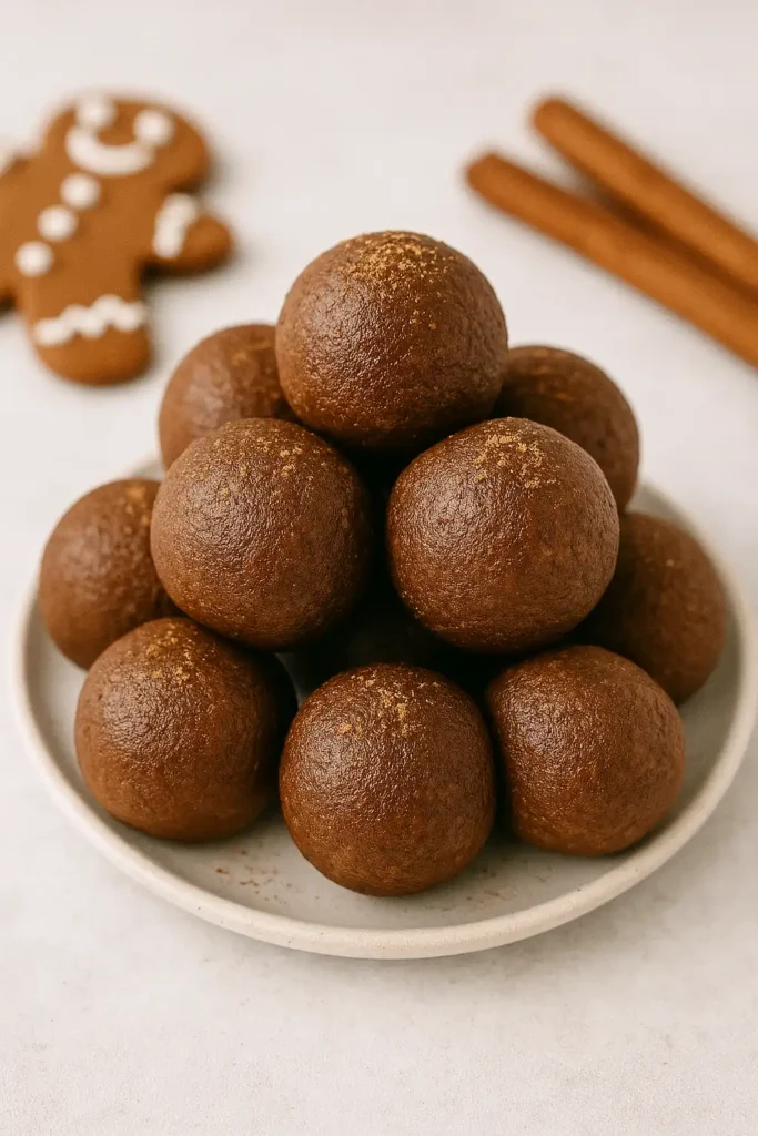 Skinny Gingerbread Energy Bites