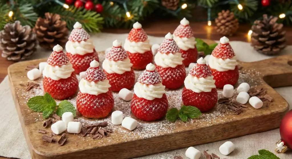 Strawberry Santa Hats